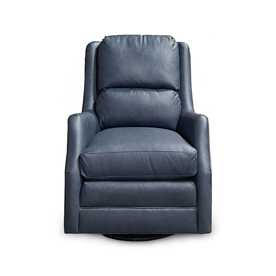 Lisa Leather Swivel Glider
