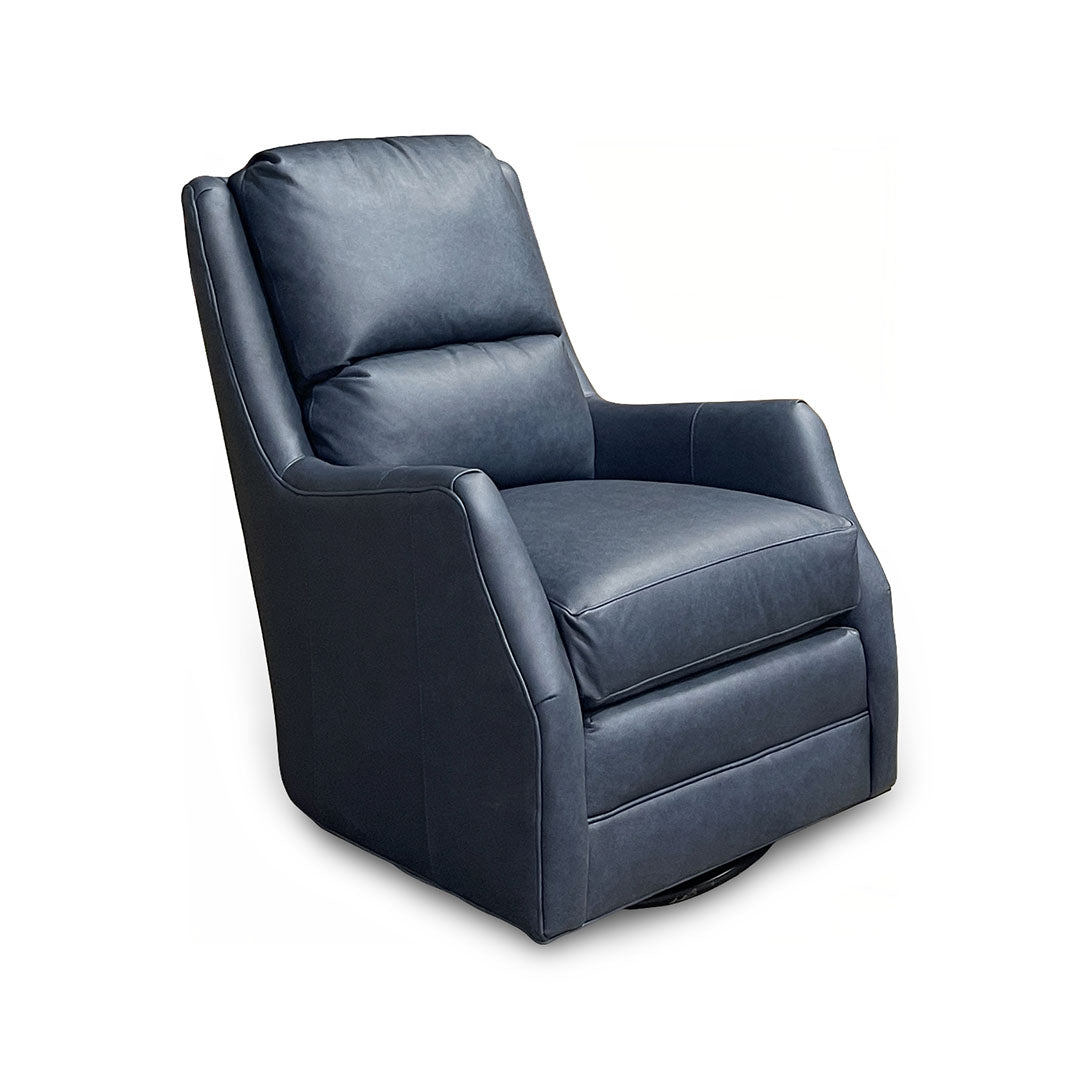 Lisa Leather Swivel Glider