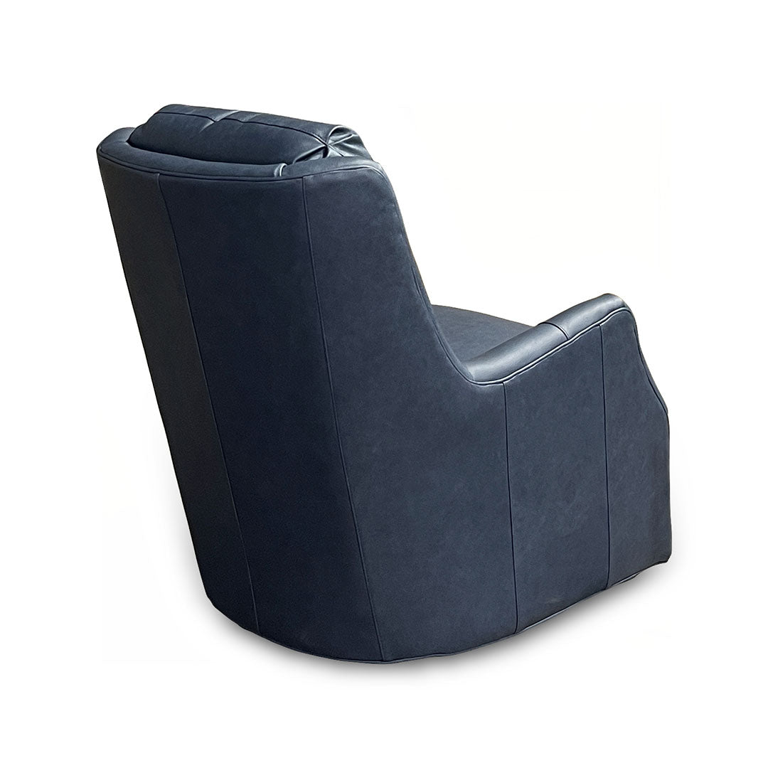 Lisa Leather Swivel Glider