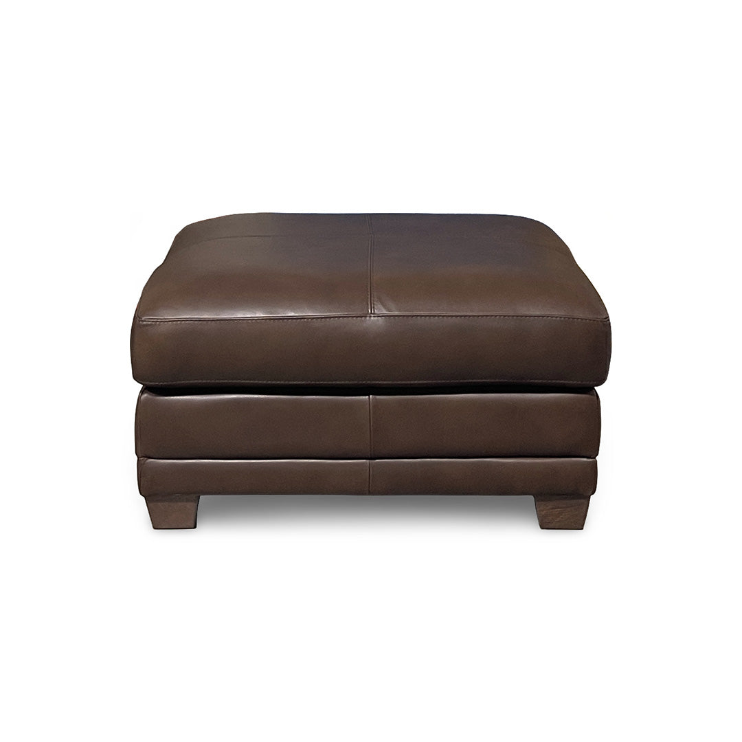 Livorno Leather Large Ottoman