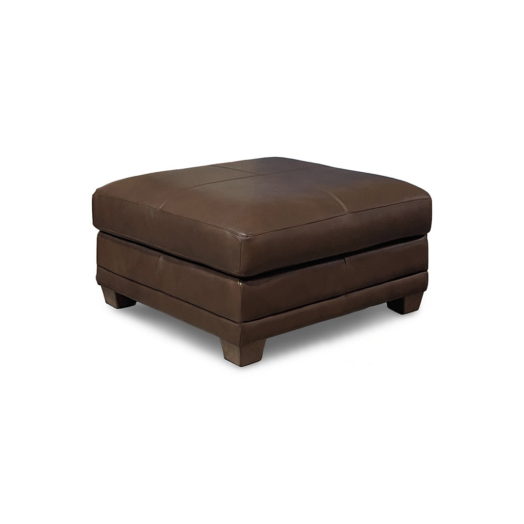 Livorno Leather Sectional II with Ottoman