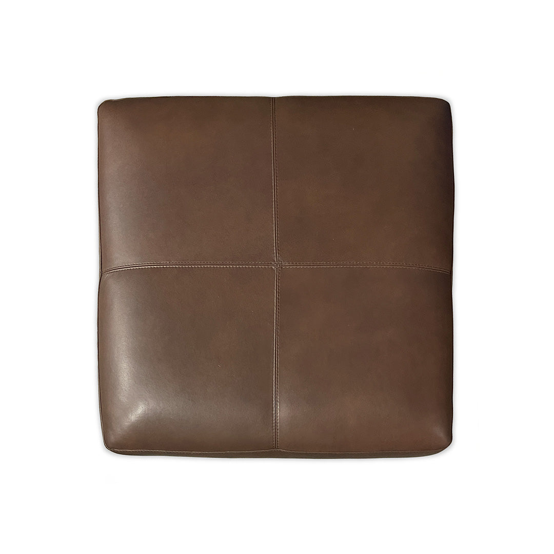Livorno Leather Large Ottoman
