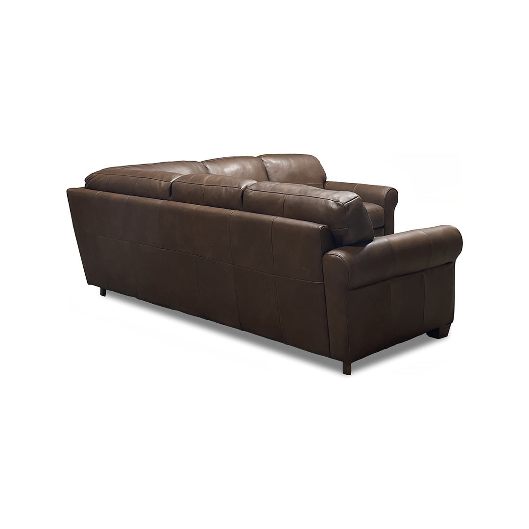 Livorno Leather Sectional I with Ottoman