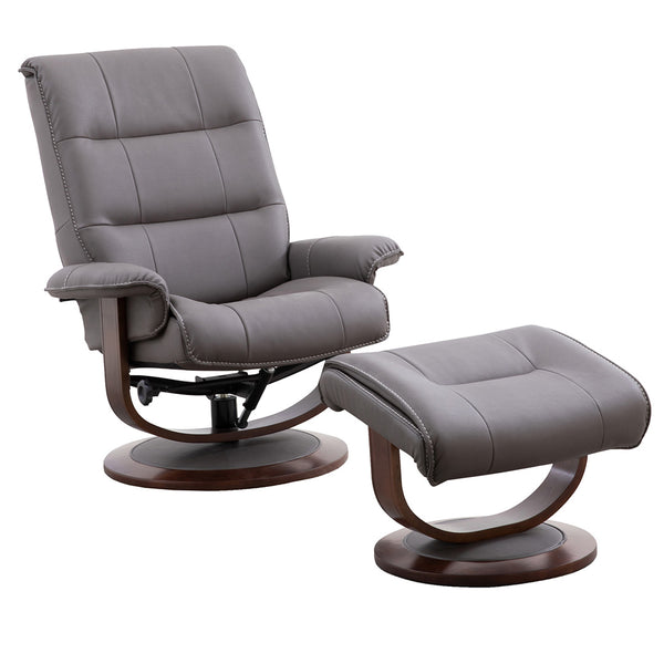 Eudy manual swivel recliner deals with ottoman