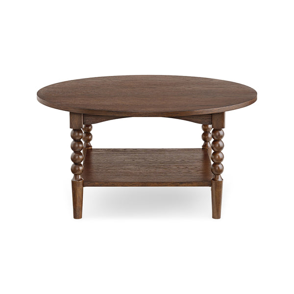 Mabel Round Cocktail Table from Sandberg Furniture in Veneer - Brown finish