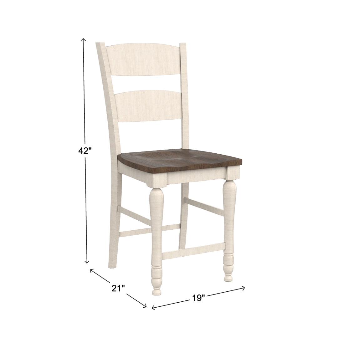 Taburete del condado de Madison - Blanco 