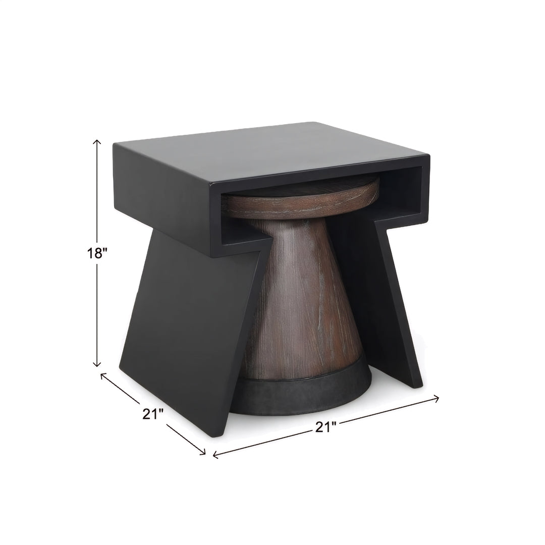 Malibu Nesting End Tables from Furniture Fair in Brown Veneer - Additional view 11