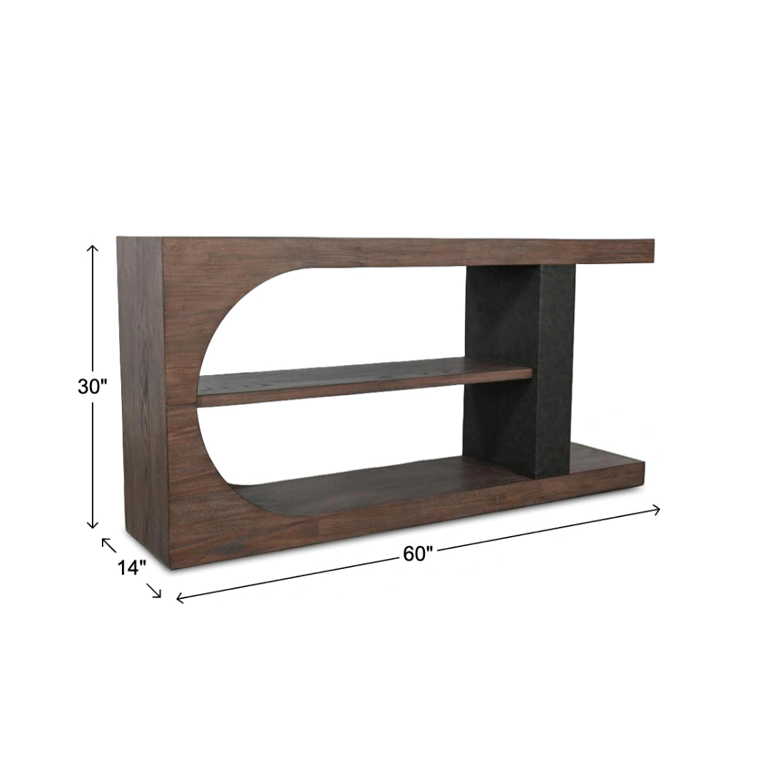 Malibu Sofa Table from Sunny Designs, Inc. in Brown Veneer - Additional view 7
