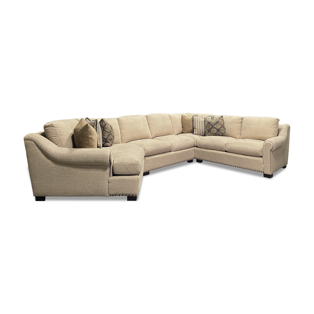 Beige Chenille Maxine Sectional (3 piece sectional) from Smith Brothers