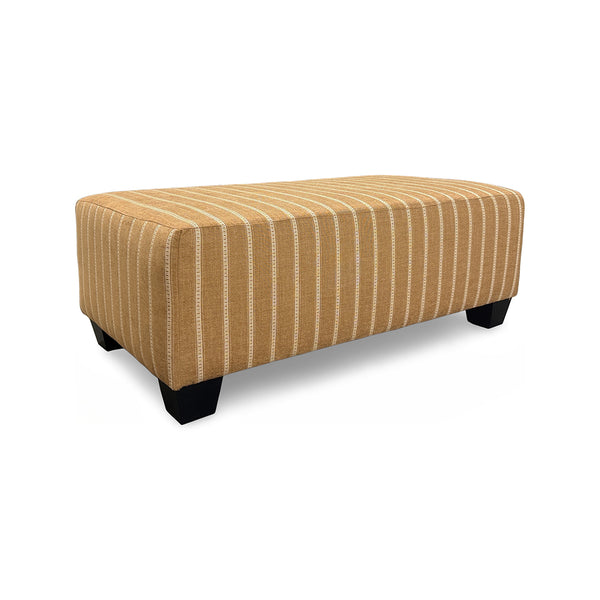 Meadowlark Oversized Ottoman from Michael Nicholas Designs in Brown Chenille with Hardwood Frame, Made in USA
