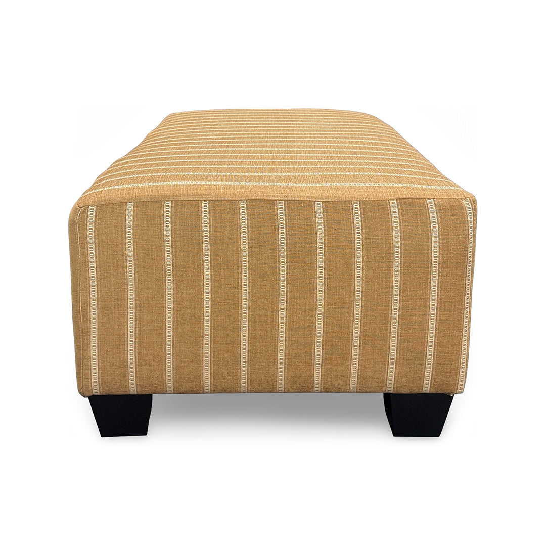 Meadowlark Oversized Ottoman from Michael Nicholas Designs in Brown Chenille with Hardwood Frame, Made in USA - Additional view 4