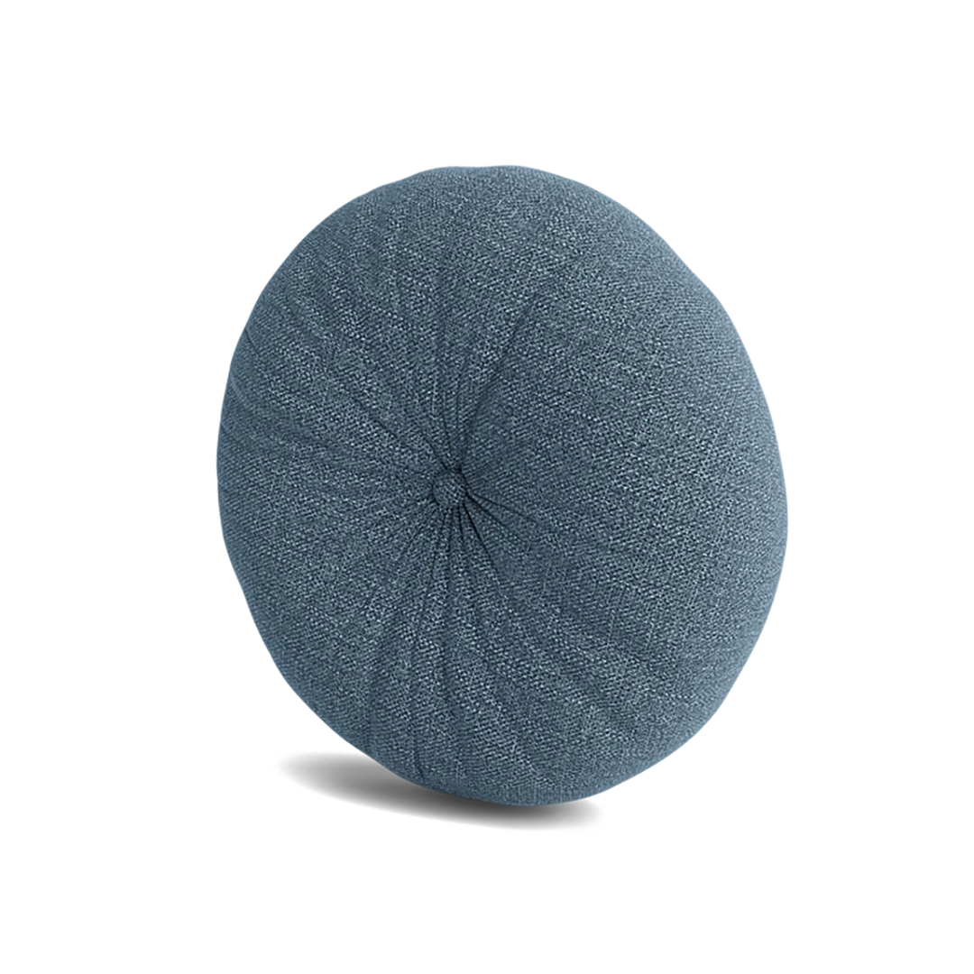 Minka French Blue Round Accent Pillow