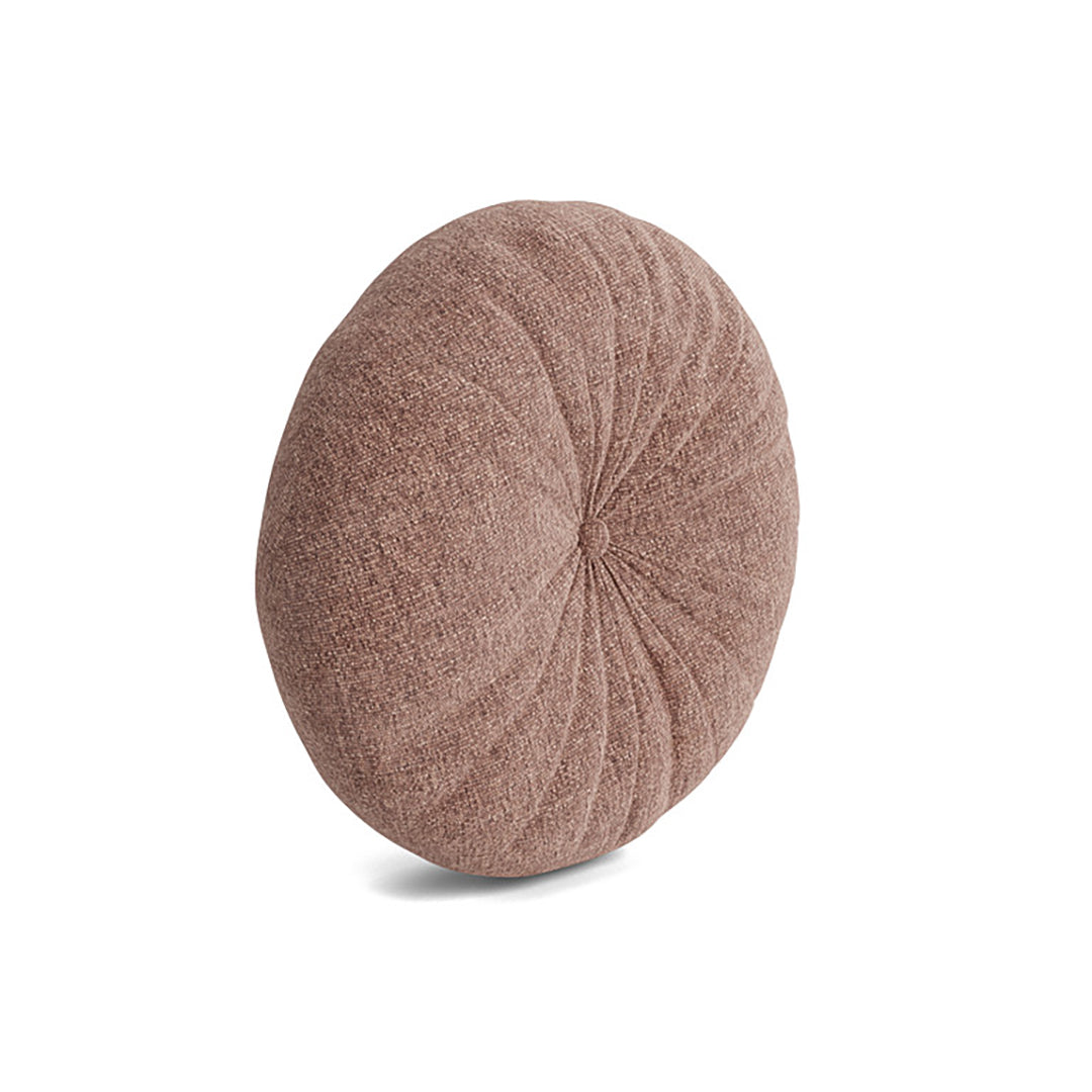 Joybird mauve pink round accent throw pillow