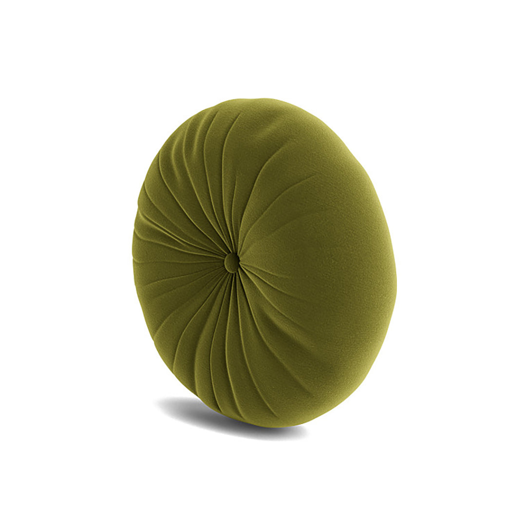 Minka Green Round Accent Pillow