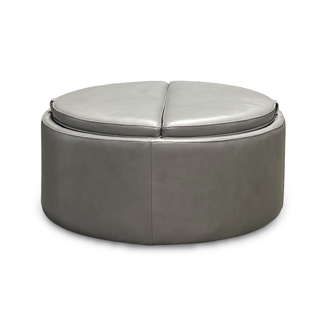 Montana Leather Storage Ottoman