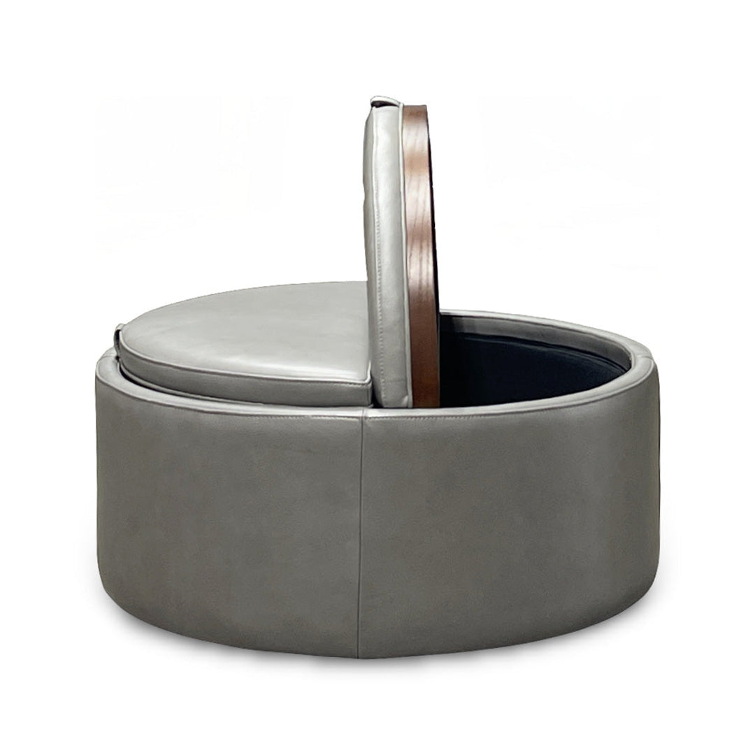 Montana Leather Storage Ottoman