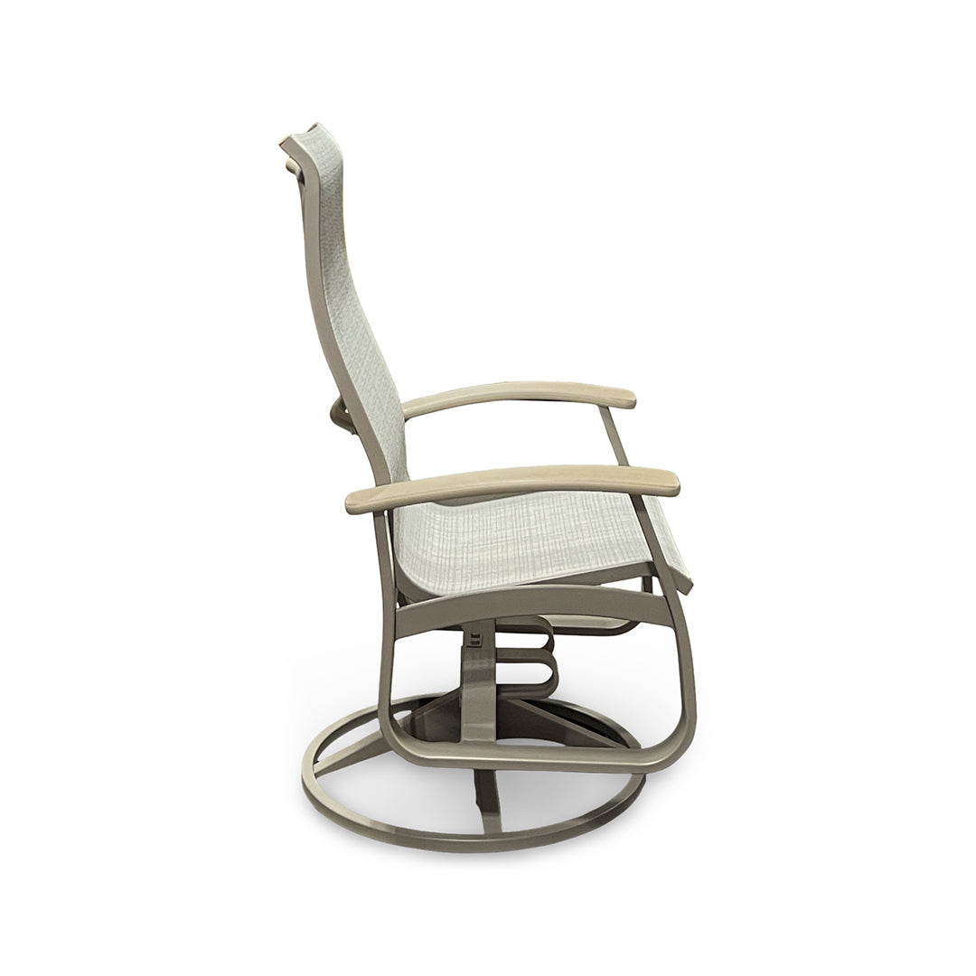 Montego Outdoor Sling Swivel Chair