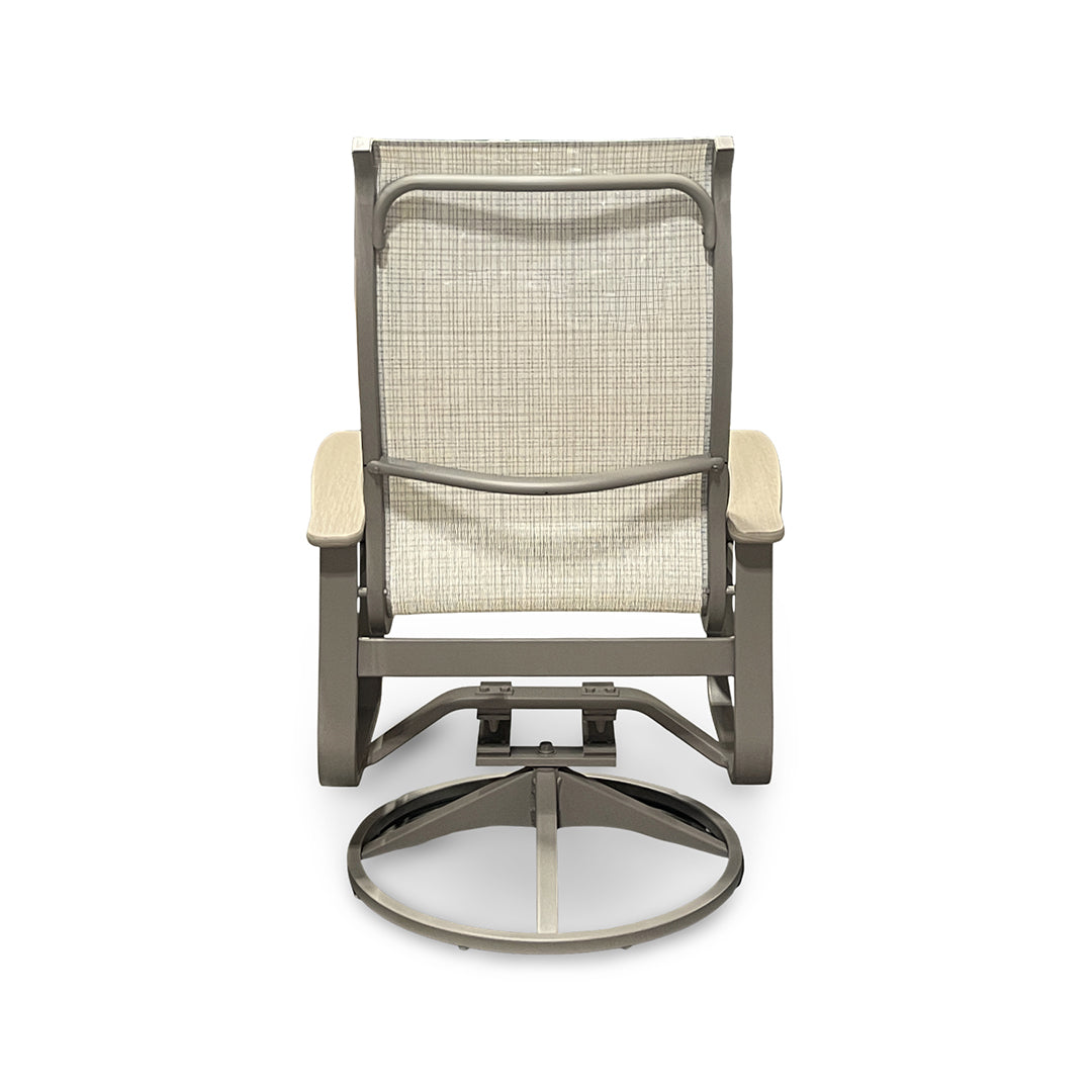 Montego Outdoor Sling Swivel Chair
