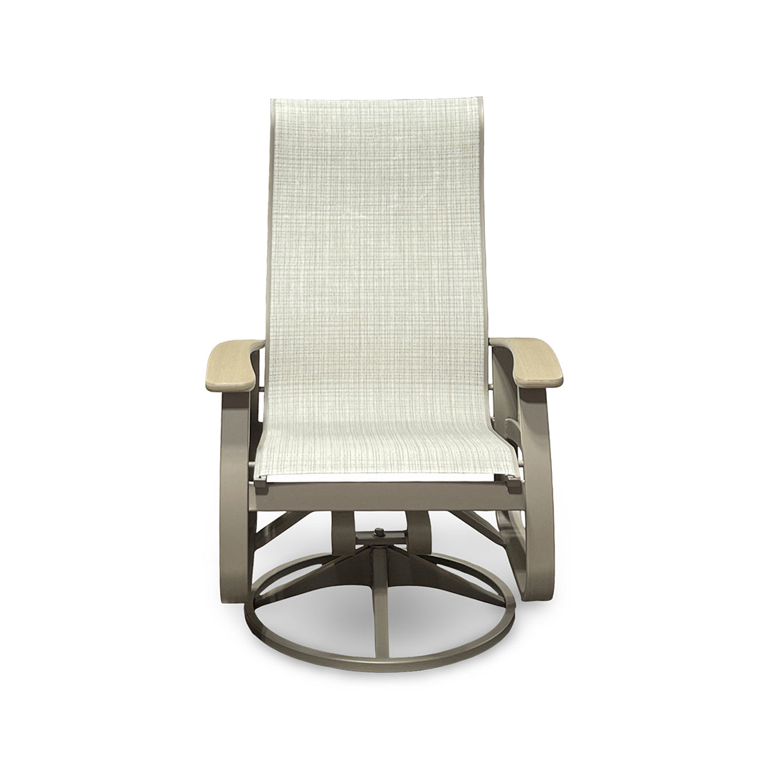 Montego Outdoor Sling Swivel Chair