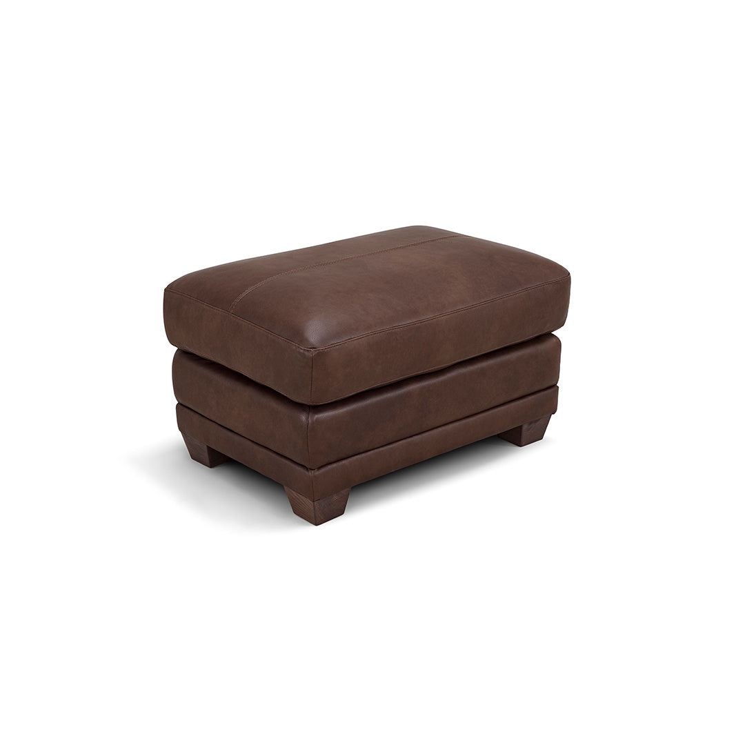 Livorno Leather Small Ottoman