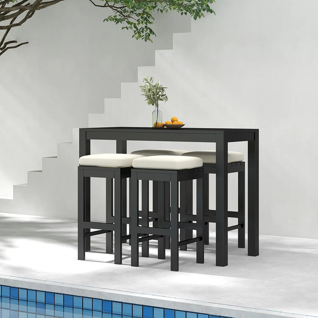 Outdoor bar dining set
