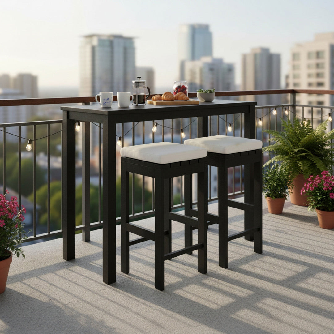 Newport Outdoor Bar Dining Set (3pc)