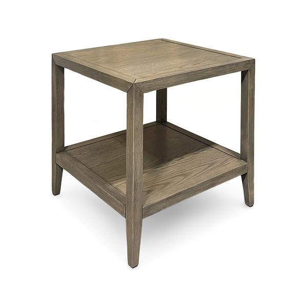 Gray Veneer Noah End Table from Rustique INC
