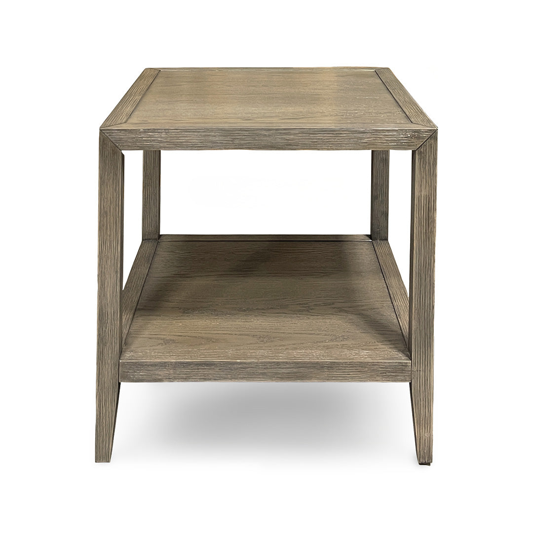 Gray Veneer Noah End Table from Rustique INC - Detail view