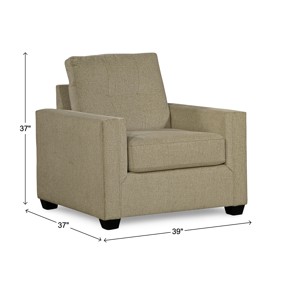 North Sofa and Chair from Washington with Accent Pillows, Reversible Cushions, Made in USA - Green finish