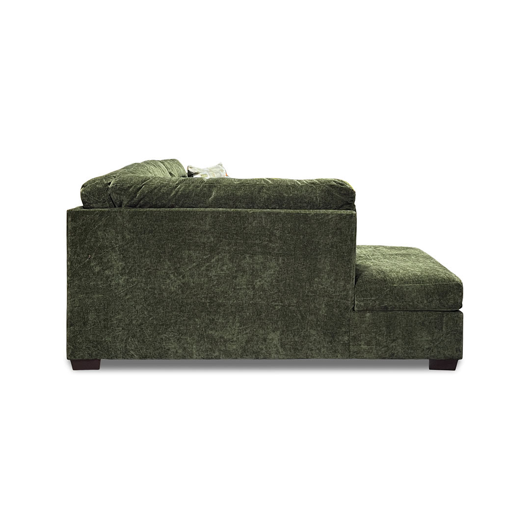 Olivia Sectional (2-Piece) from Peak Living in Green Polyester - Additional view 5