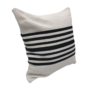 Black Stripe Square Pillow