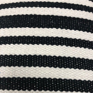 Black Stripe Square Pillow