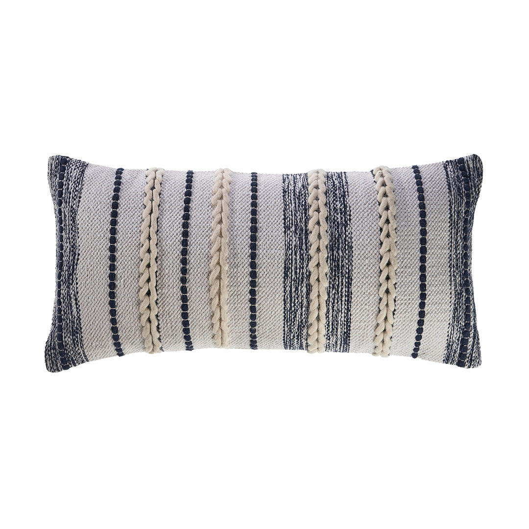 Navy blue lumbar throw pillows best sale