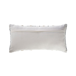 Navy and White Lumbar Pillow