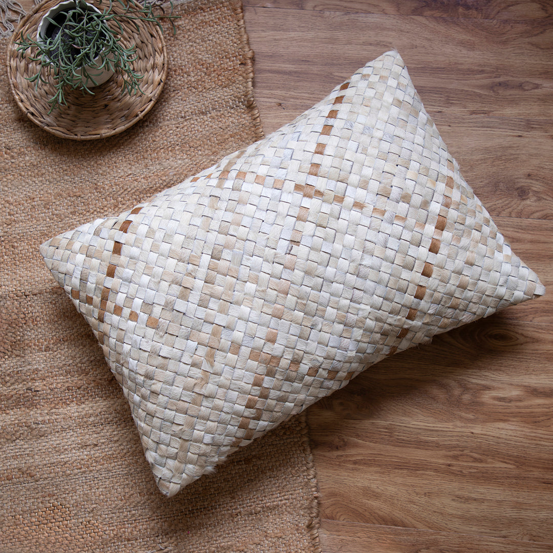 Basketweave Lumbar Pillow