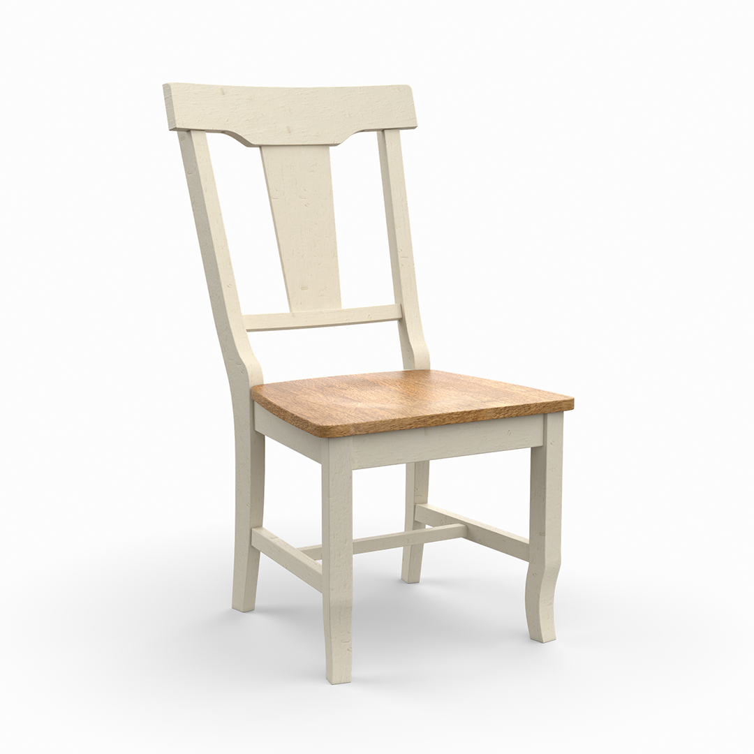 Banks Dining Chair in white solid wood from John Thomas Whitewood IND