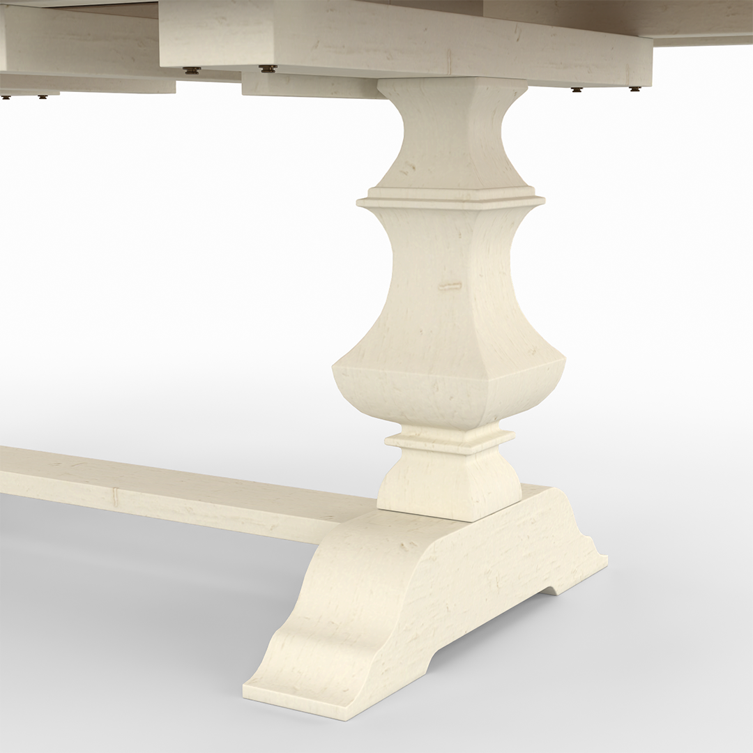 White Solid wood Banks Dining Set (5pc) from John Thomas (Whitewood IND) - Additional view 6