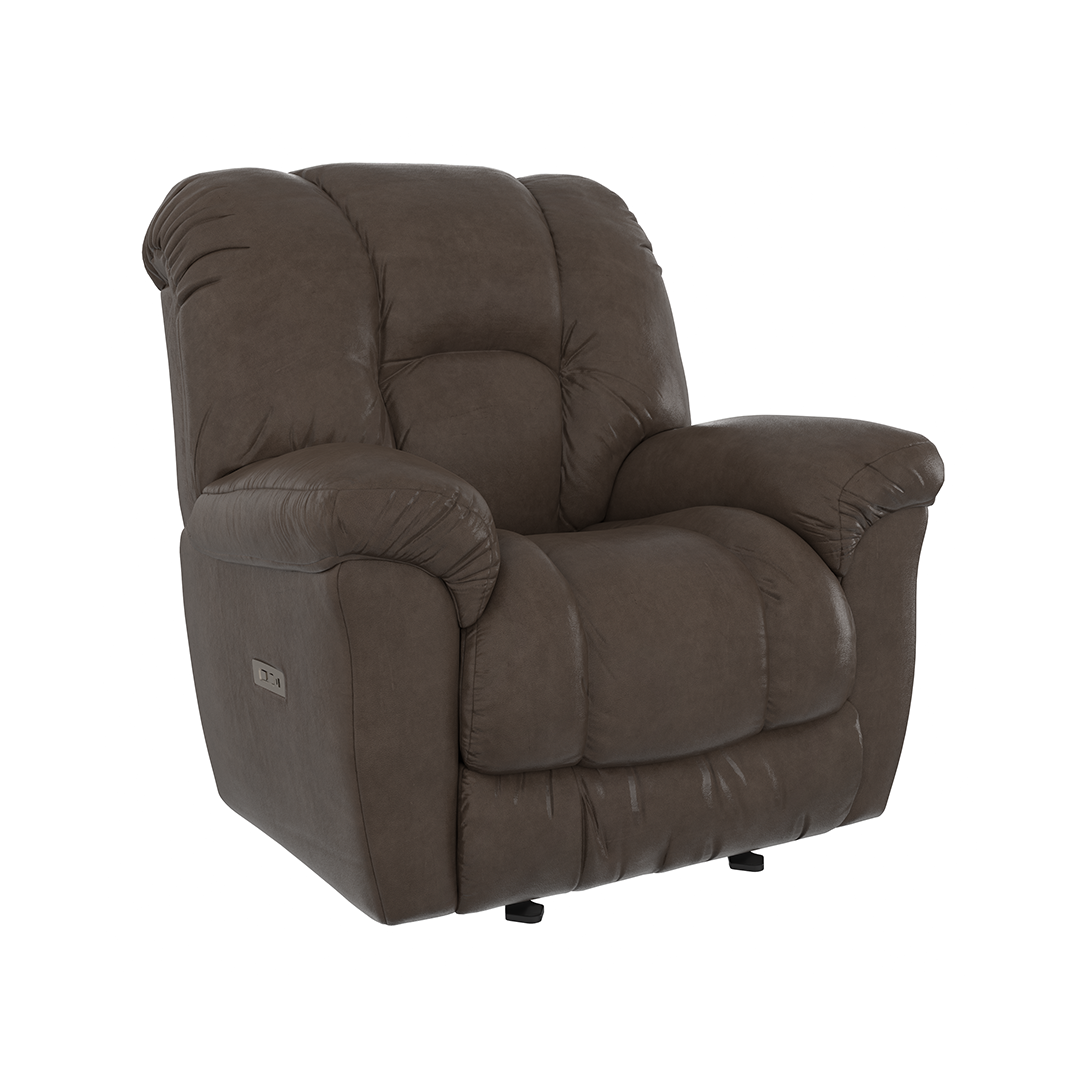 Beige Max Power Rocker Recliner with Heat and Massage with Power Recline, Massage from Home Stretch