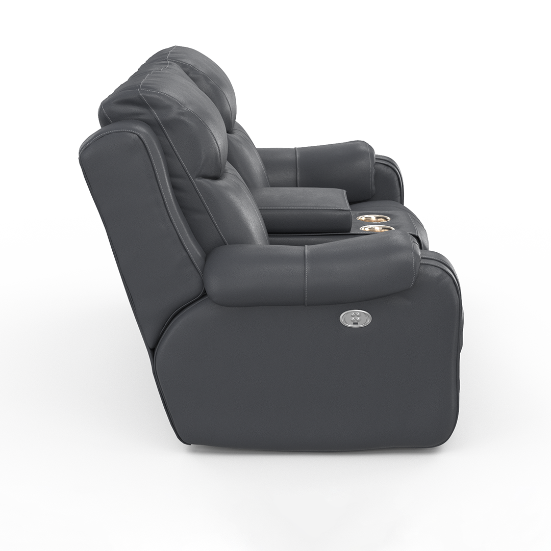 Marvel Console Loveseat with Power Headrest