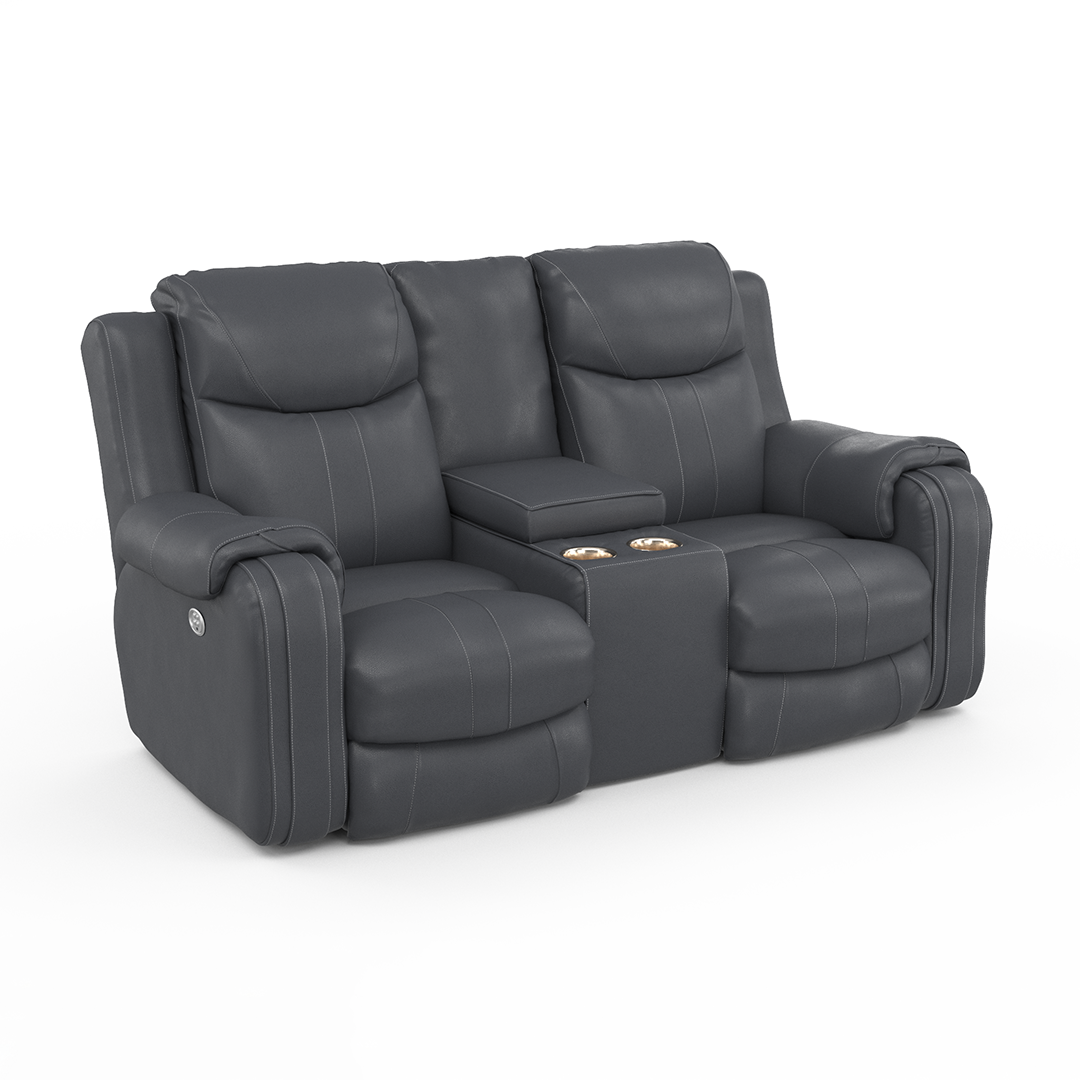 Marvel Console Loveseat with Power Headrest