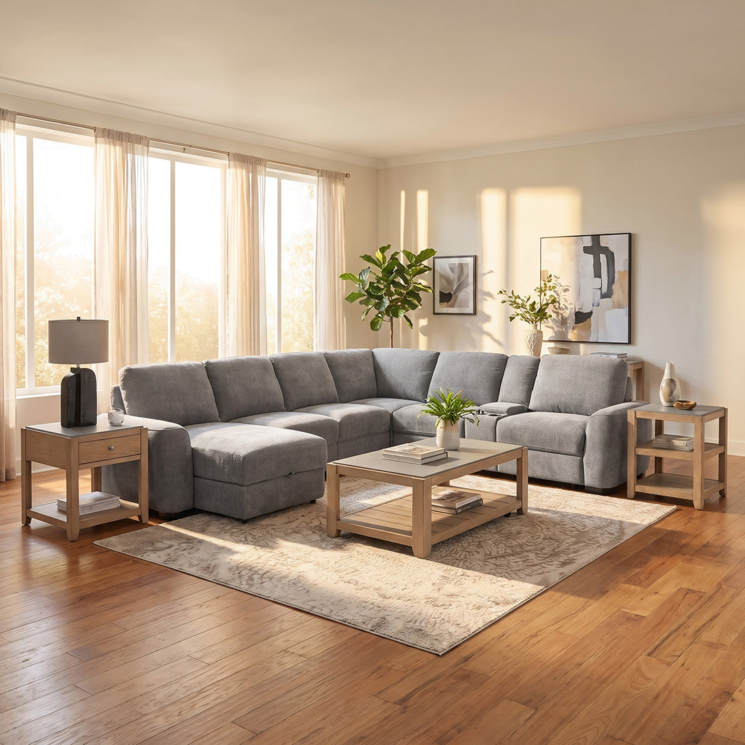 Paris Power Sliding Sectional