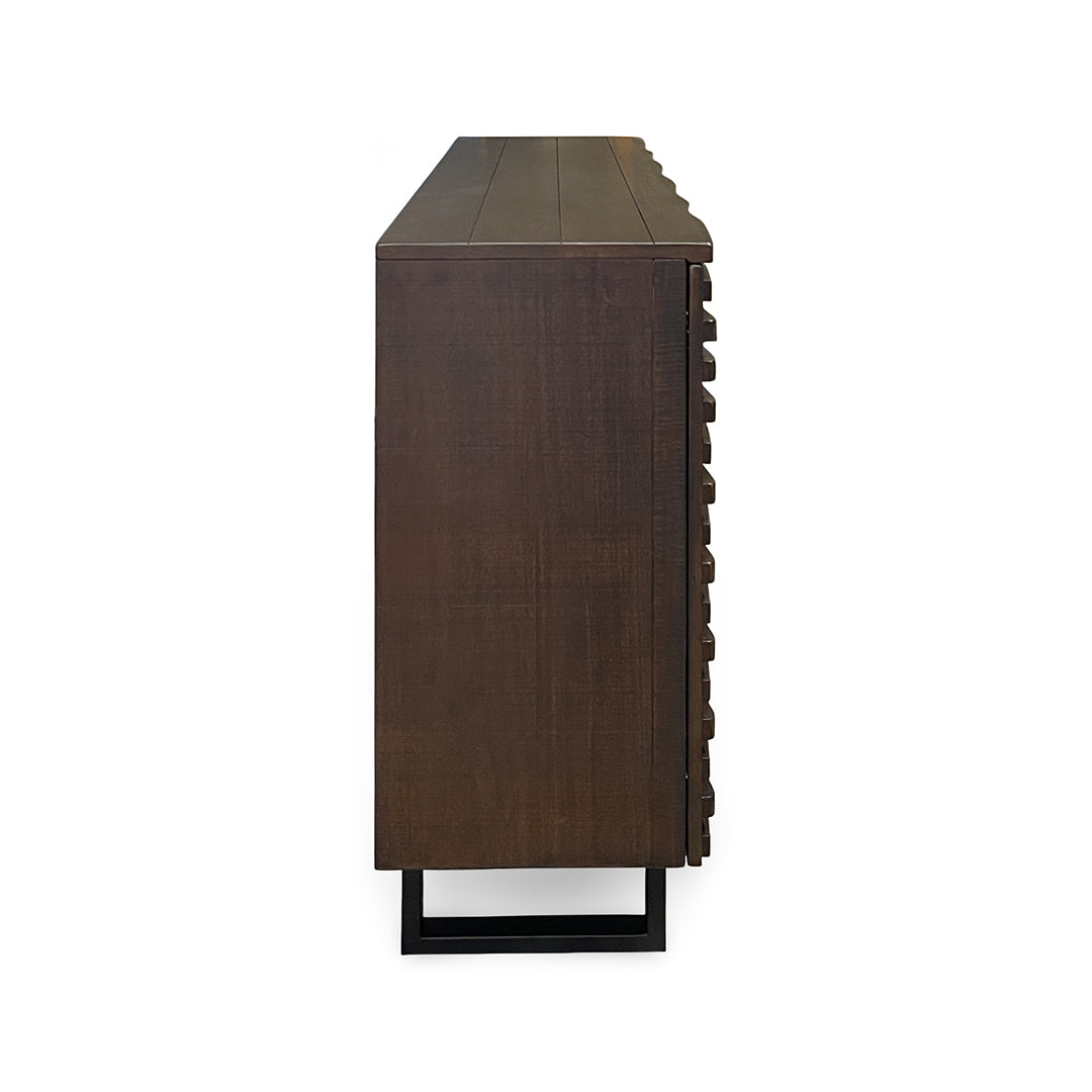 Parker Media Console from Sunny Designs, Inc. in Brown - Console feature