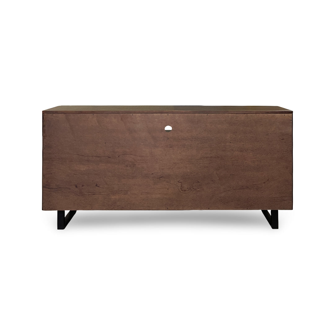 Parker Media Console from Sunny Designs, Inc. in Brown with Wire Management - Console feature