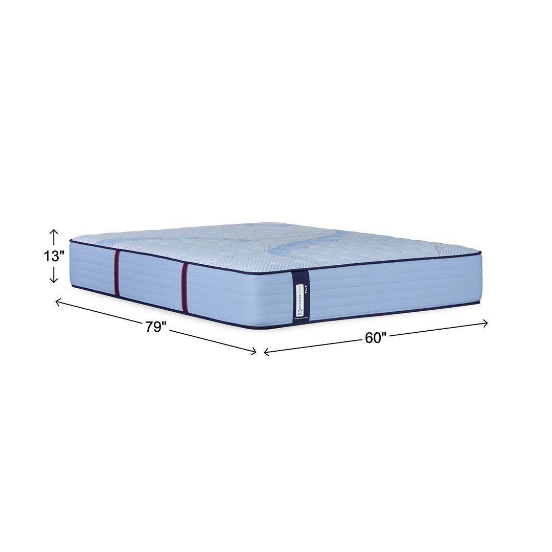 Paterson Plush Mattress from Sealy in Queen Innerspring - Overhead view