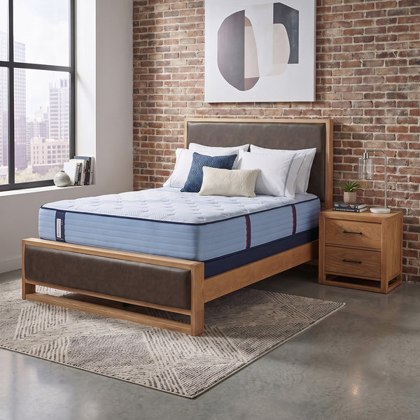 Paterson plush mattress, styled in a bedroom setting
