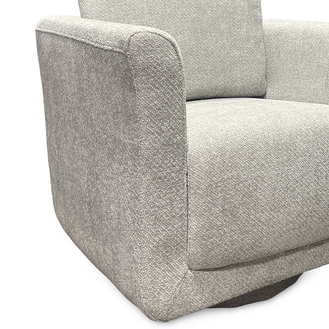 Perry Swivel Chair from Cheers in Gray Polyester with Reversible Cushions, Swivel - Additional view 7