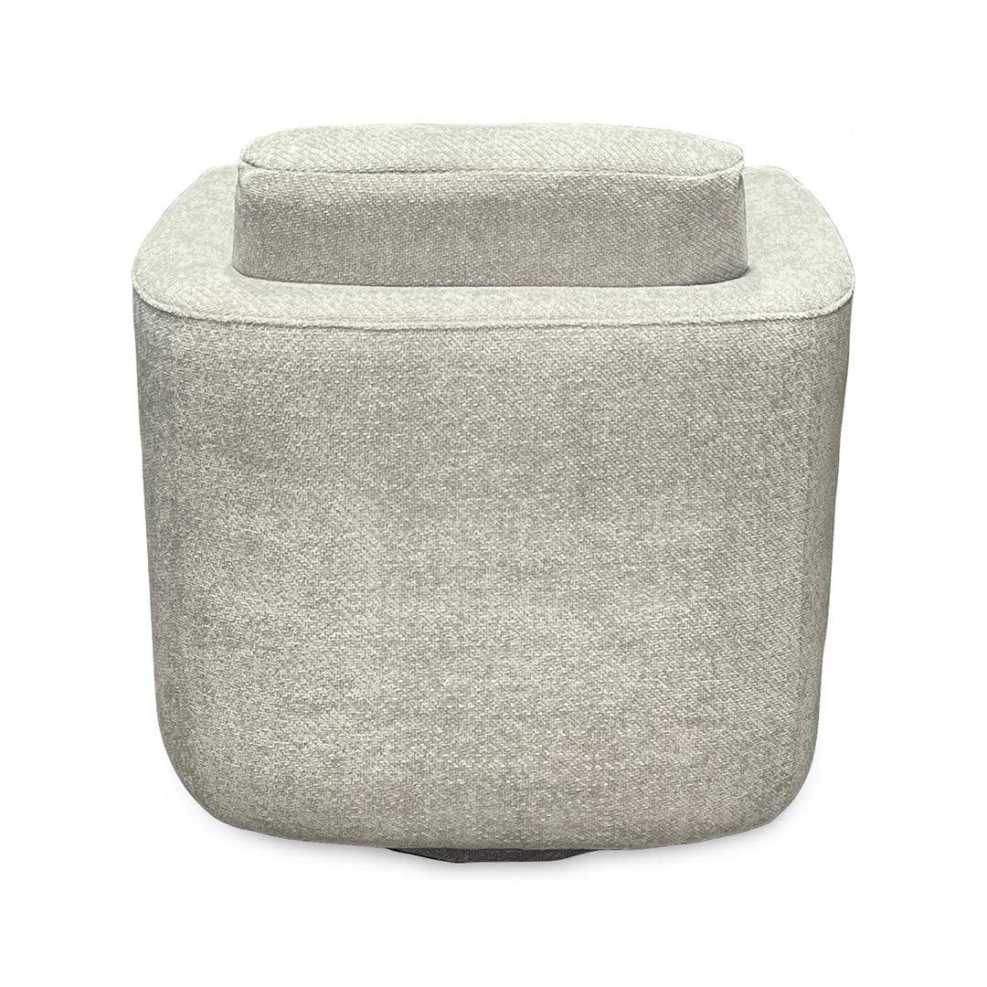 Perry Swivel Chair from Cheers in Gray Polyester with Reversible Cushions, Swivel - Additional view 6