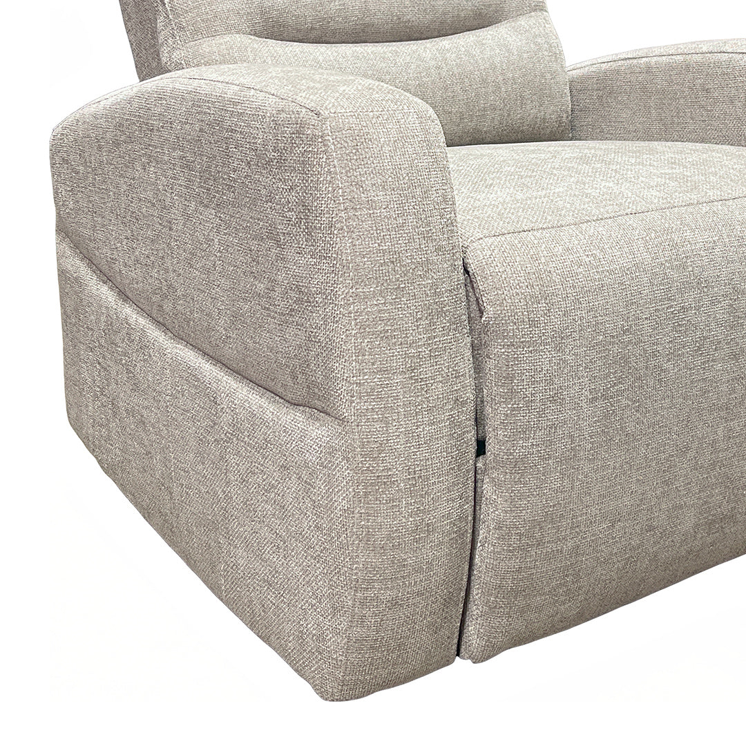 Pontenza Power Glider Recliner from Washington in Polyester with Power Recline, Power Recline - Reclined position