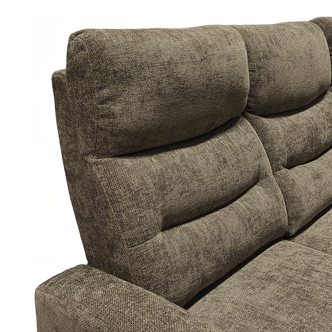 Pontenza Power Reclining Sofa from Washington in Polyester - Reclined position