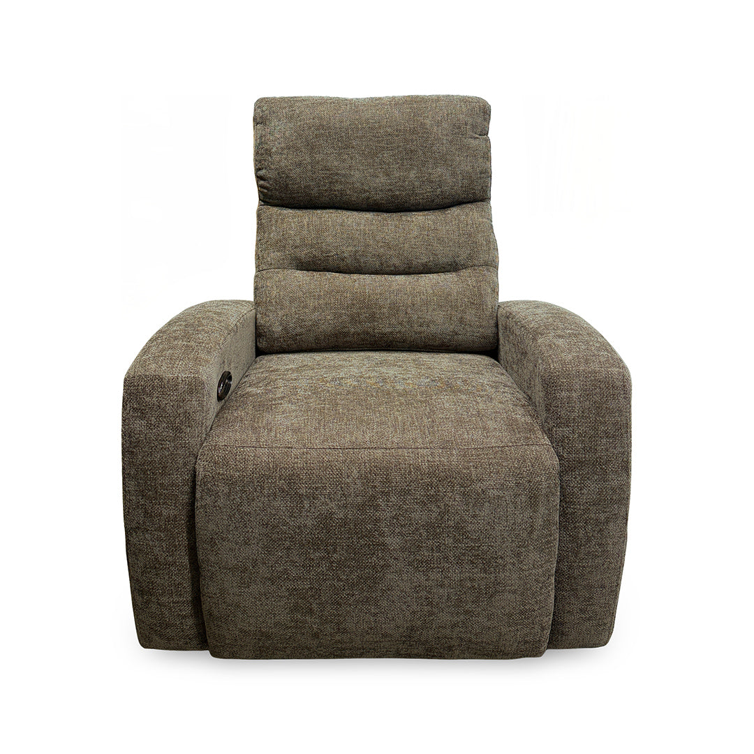 Pontenza Power Glider Recliner from Washington in Polyester - Reclined position